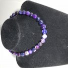 Purple bead choker