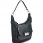 Coach Black Woven Kristin Leather Hobo Bag