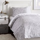 Pottery Barn Teen Light Gray Bloom Doodle Full/Queen Duvet Cover