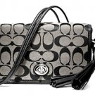 Coach Legacy Penny Black Signature Shoulder Purse