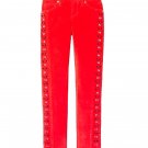Juicy Couture Girls' Red Size - 12 Studded Velvet Skinny Jeans