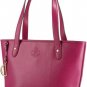 Lauren Ralph Lauren Sapphire Pink Newbury Tote With Cosmetic Bag