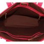 Lauren Ralph Lauren Sapphire Pink Newbury Tote With Cosmetic Bag