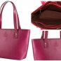 Lauren Ralph Lauren Sapphire Pink Newbury Tote With Cosmetic Bag