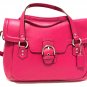 Coach Campbell Fuchsia Large Leather Flap Satchel Handbag