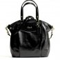 Coach Ashley Black Large North South Leather Handbag