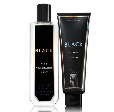 Bath & Body Works Black Cosmic Cream + Fine Fragrance Mist Duo Set