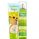 Bath & Body Works Sunshine Days Bright Sunflowers Cream + Fragrance Mist Duo Set