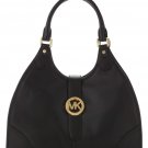 Michael Kors Hudson Black Large Hobo Bag