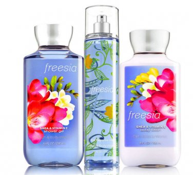 Bath & Body Works Freesia Trio Gift Set