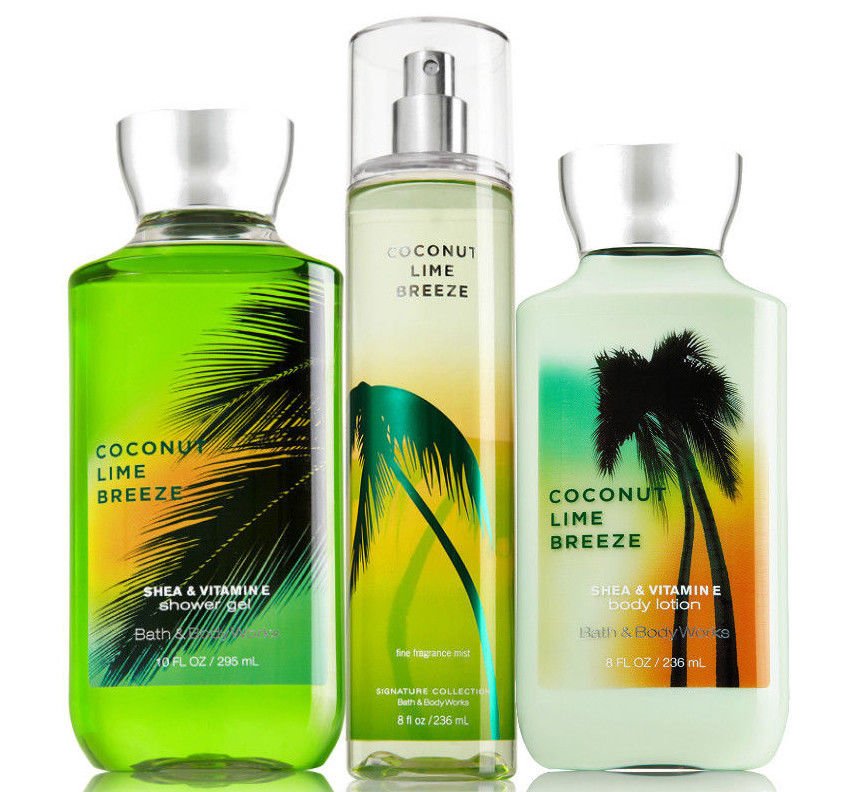 Bath & Body Works Coconut Lime Breeze Trio Gift Set