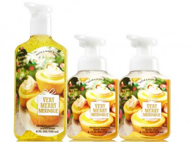 Bath & Body Works Very Merry Meringue Hand Soap Gift Set - 1 - Pack of 3