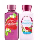 Bath & Body Works Bourbon Strawberry & Vanilla Body Lotion + Shower Gel Duo Set