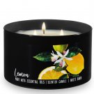 Bath & Body Works Lemon Three Wick 14.5 Ounces Scented Candle