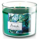 Bath & Body Works Beach Sage & Mint Three Wick 14.5 Ounces Scented Candle