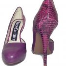 Juicy Couture Elise Royal Magenta Snake Print d'Orsay Pump - Size 8M