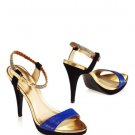 Juicy Couture Bright Blue Alexa Stingray Print Sandals - Size 7M