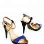 Juicy Couture Bright Blue Alexa Stingray Print Sandals - Size 7M