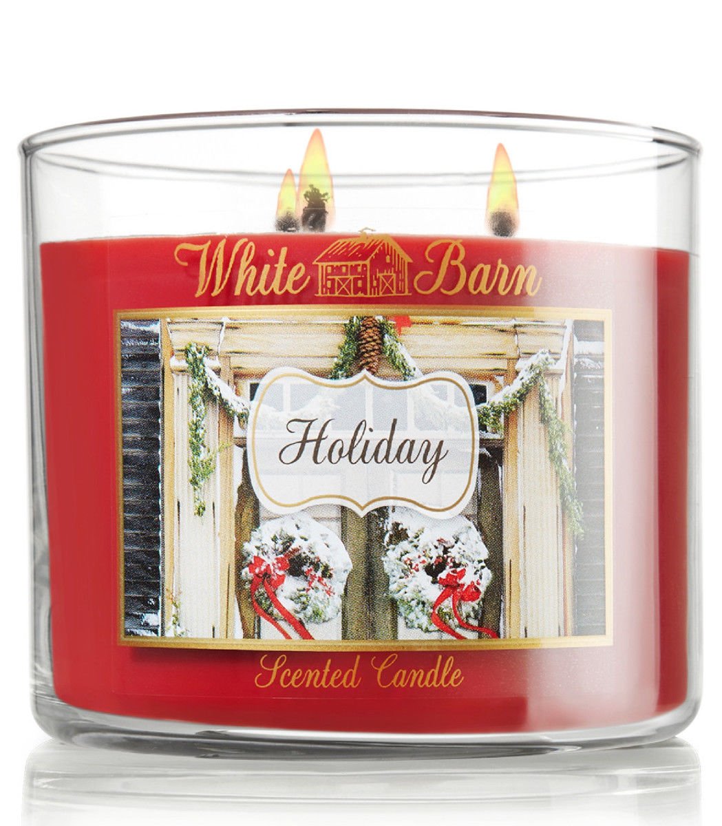 White Barn Holiday Three Wick 14.5 Ounces Scented Candle
