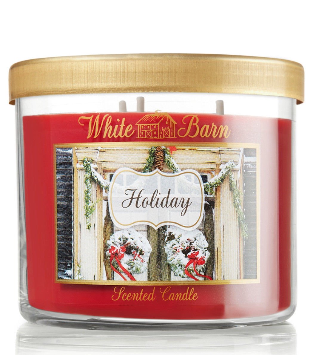 White Barn Holiday Three Wick 14.5 Ounces Scented Candle