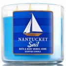 Bath & Body Works Nantucket Sail Three Wick 14.5 Ounces Scented Candle