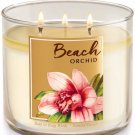 Bath & Body Works Beach Orchid Three Wick 14.5 Ounces Scented Candle