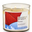 Bath & Body Works Shades of Summer Suntan Three Wick 14.5 Ounces Scented Candle