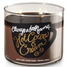 Bath & Body Works Hot Cocoa & Cream Three Wick 14.5 Ounces Scented Candle