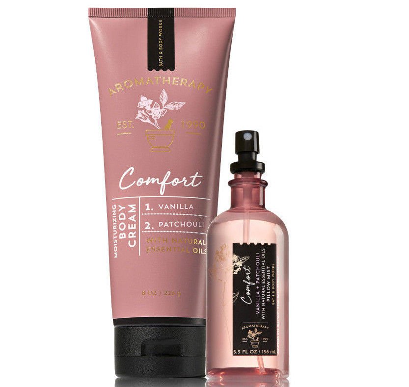 Bath & Body Works Aromatherapy Vanilla & Patchouli Body Cream + Pillow