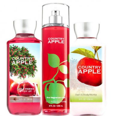Bath & Body Works Country Apple Trio Gift Set