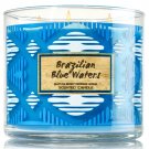 Bath & Body Works Brazilian Blue Waters Three Wick 14.5 Ounces Scented Candle
