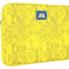 Juicy Couture Yellow Python Snake Print 13" Neoprene Laptop CaseL