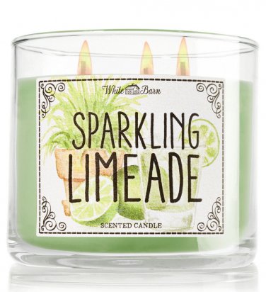 Bath & Body Works Sparkling Limeade Three Wick 14.5 Ounces Scented Candle