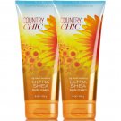 Bath & Body Works Country Chic - 1 Set of 2 - 8.0 Ounces Body Cream