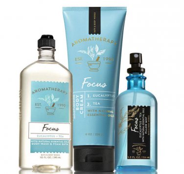 Bath & Body Works Aromatherapy Focus - Eucalyptus & Tea Trio Gift Set