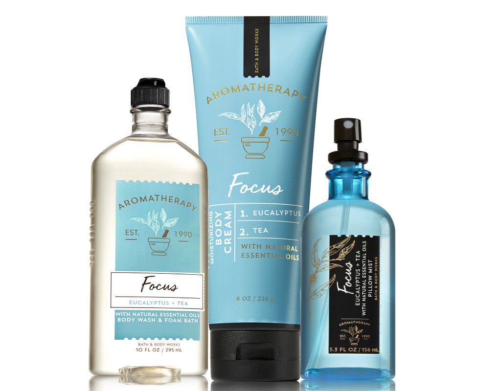 Bath & Body Works Aromatherapy Focus - Eucalyptus & Tea Trio Gift Set