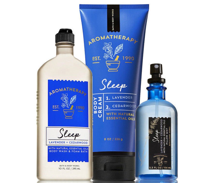 Bath & Body Works Aromatherapy Sleep - Lavender & Cedarwood Trio Gift Set