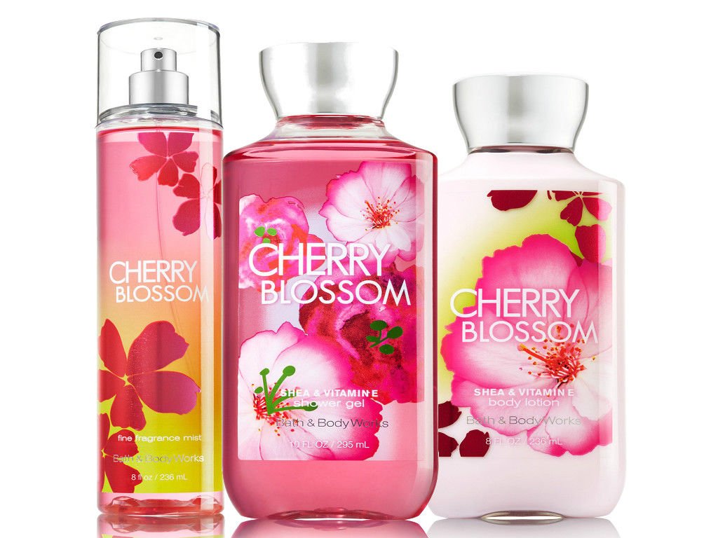 Bath & Body Works Cherry Blossom Trio Gift Set