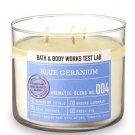 Bath & Body Works Test Lab Blend No. 004 Blue Geranium 14.5 Ounces Candle