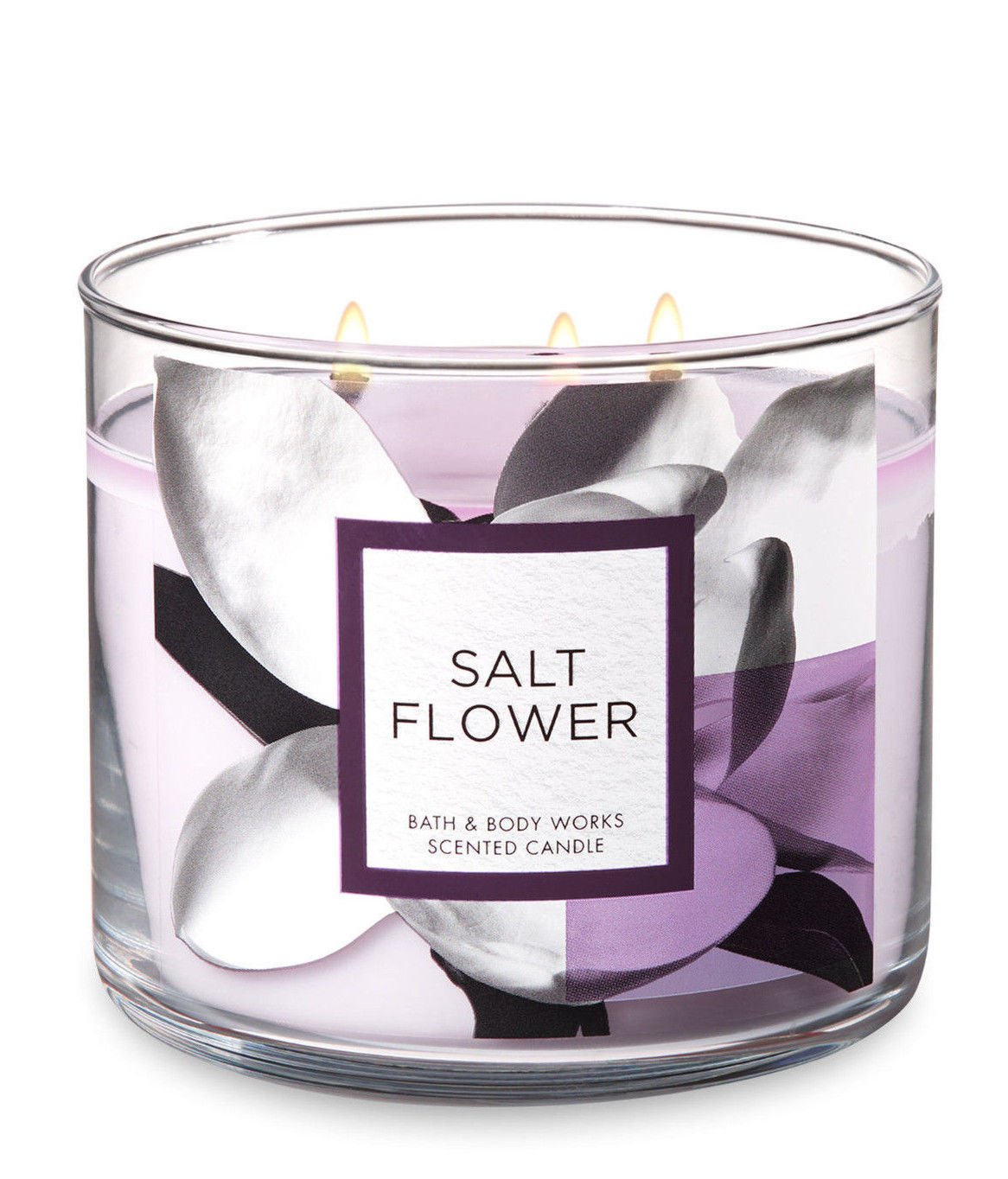 Bath & Body Works Salt Flower Three Wick 14.5 Ounces Scented Candle