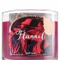 Bath & Body Works Flannel Three Wick 14.5 Ounces Scented Candle