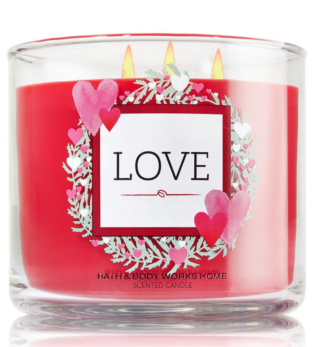 Bath And Body Works Love Three Wick 145 Ounces Scented Candle