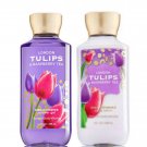 Bath & Body Works London Tulips & Raspberry Tea Body Lotion +Shower Gel Duo Set