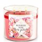 Bath & Body Works Blushing Pink Rose Petals 3 Wick 14.5 Ounces Scented Candle