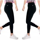 Pink By Victoria’s Secret Black Strappy Pocket Legging Size - Large