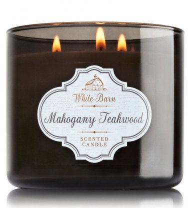 White Barn Mahogany Teakwood Three Wick 14.5 Ounces Scented Candle
