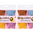 Wilton Silly - Critters! - 2 Set of 4 Silicone Baking Cups