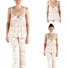Maidenform Multi-Color Drew Zebra Print Tank Pajama Set - Size Large