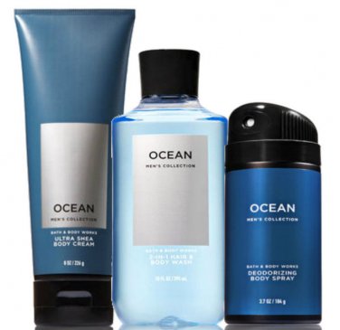 Bath & Body Works Ocean For Men Trio Body Set