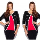 Iman Global Chic Black Rock The Runway Sensational Sequin Sweater - Size Small
